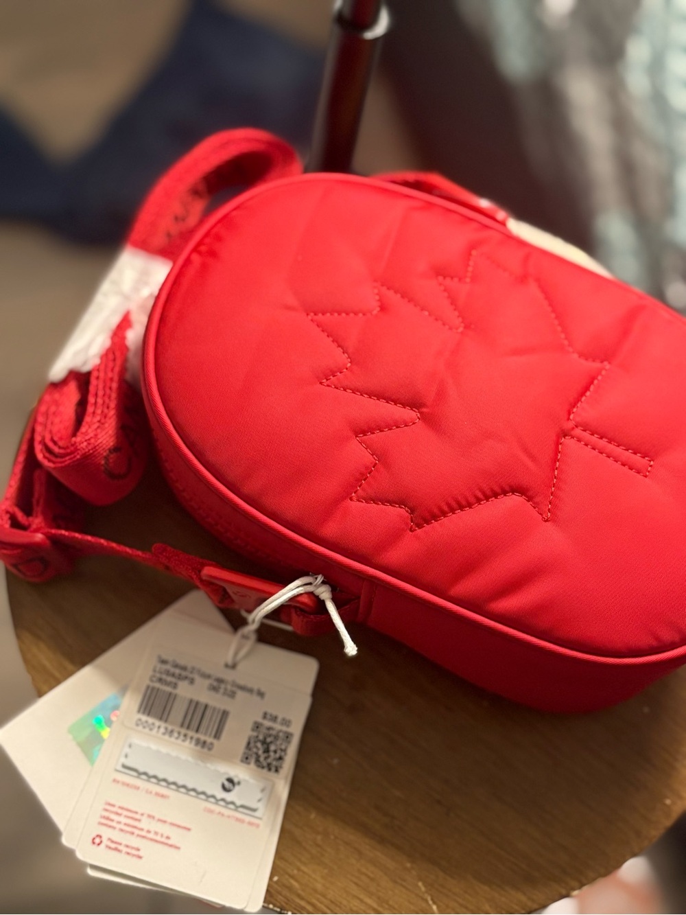 lululemon athletica Red Quilted Mini Crossbody Bag - Picture 3 of 6